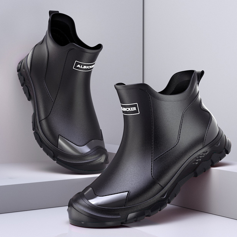 Men's Short Rain Boots Urban W - đánh giá và giá Men'S Shoes Water Resistant