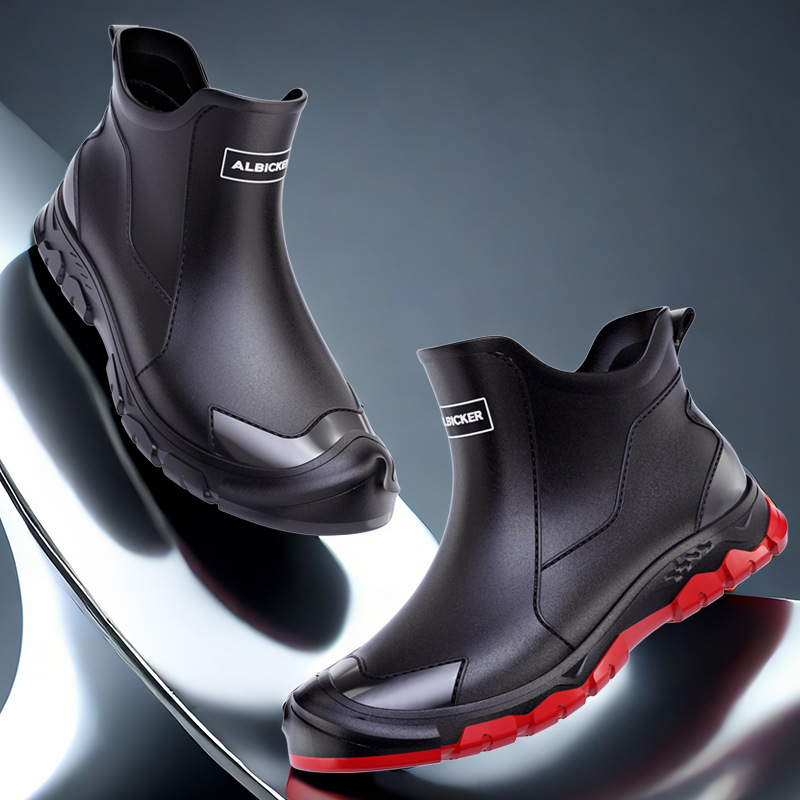 Men's Short Rain Boots Urban W - đánh giá và giá Men'S Shoes Water Resistant