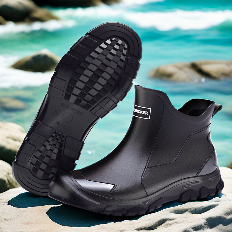 Men's Short Rain Boots Urban W - đánh giá và giá Men'S Shoes Water Resistant