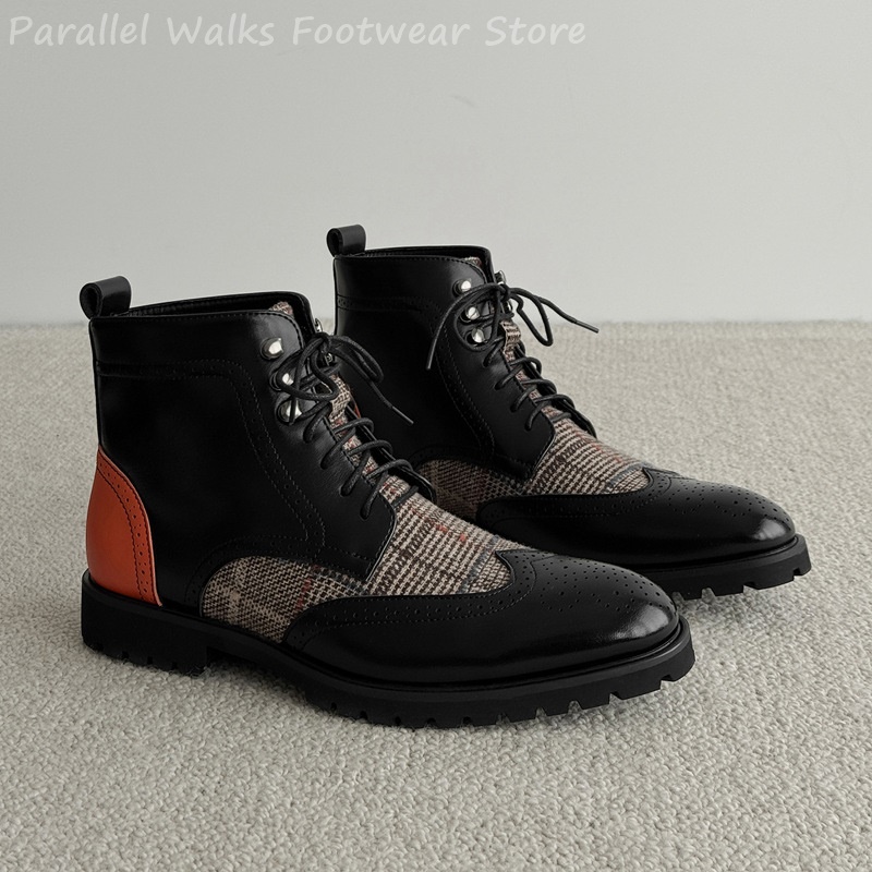 Mens Tweed Plaid Wingtip Brogu - đánh giá và giá Men'S Shoes Smart