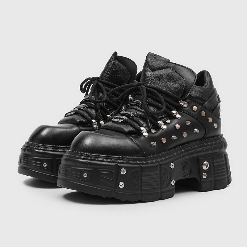 New Gothic Punk Men's Platform - đánh giá và giá Men'S Shoes Increase Height