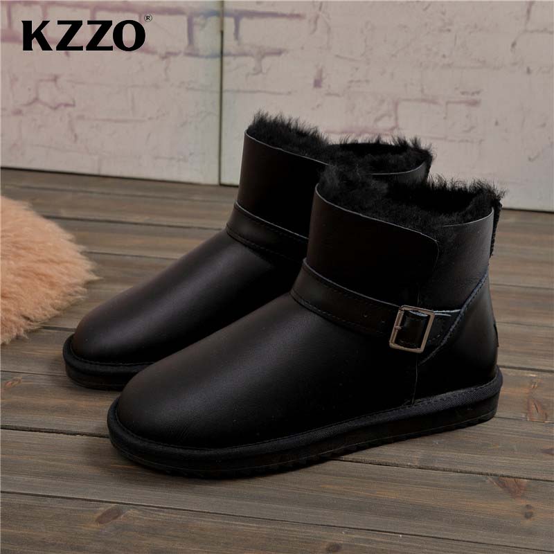 KZZO 2021 Mới Nam Da Cừu Thật  - đánh giá và giá Men'S Shoes Hey Dude