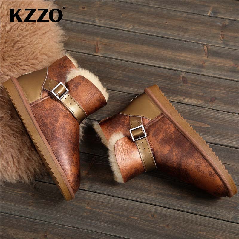 KZZO 2021 Mới Nam Da Cừu Thật  - đánh giá và giá Men'S Shoes Hey Dude
