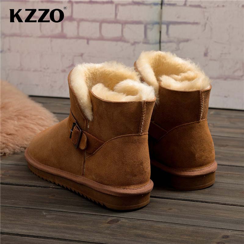 KZZO 2021 Mới Nam Da Cừu Thật  - đánh giá và giá Men'S Shoes Hey Dude