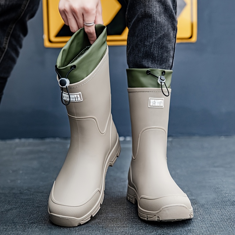 Men waterproof Rain Boots Mid  - đánh giá và giá Men'S Shoes Water Resistant