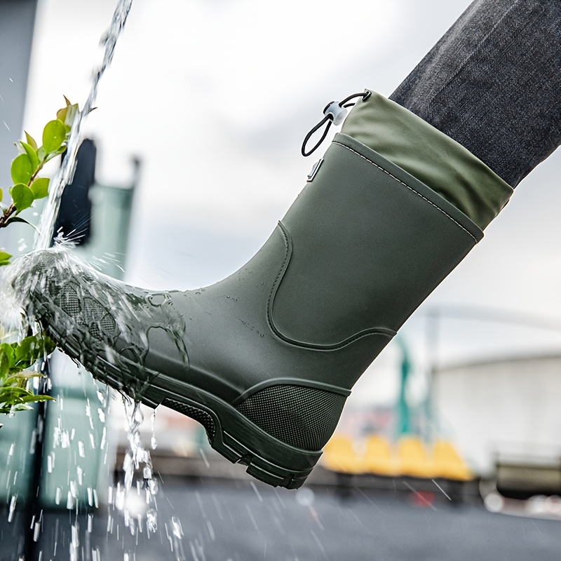 Men waterproof Rain Boots Mid  - đánh giá và giá Men'S Shoes Water Resistant